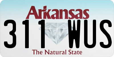 AR license plate 311WUS