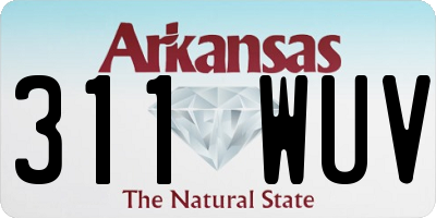 AR license plate 311WUV