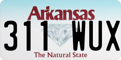 AR license plate 311WUX