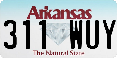 AR license plate 311WUY