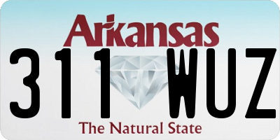 AR license plate 311WUZ