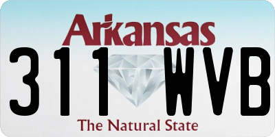 AR license plate 311WVB