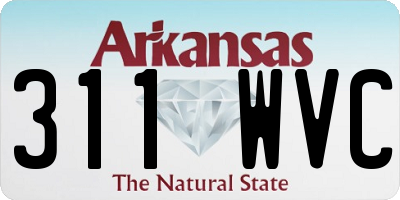 AR license plate 311WVC