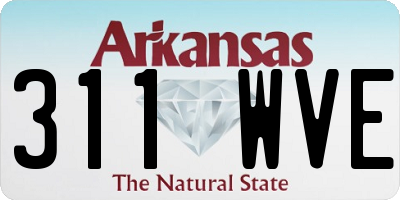 AR license plate 311WVE