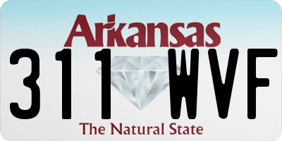 AR license plate 311WVF