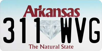 AR license plate 311WVG