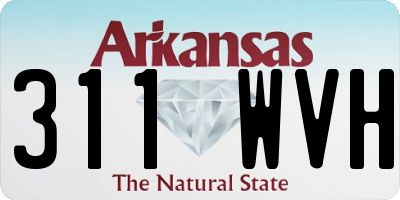 AR license plate 311WVH