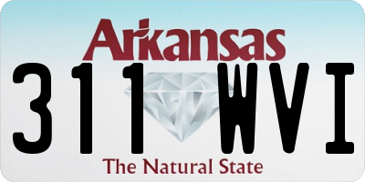 AR license plate 311WVI