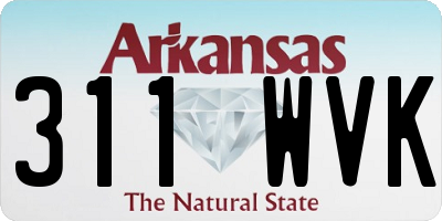 AR license plate 311WVK