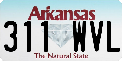 AR license plate 311WVL