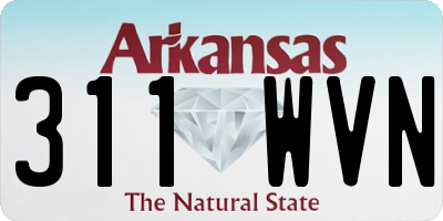 AR license plate 311WVN