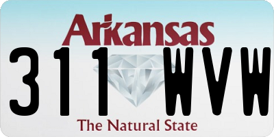 AR license plate 311WVW