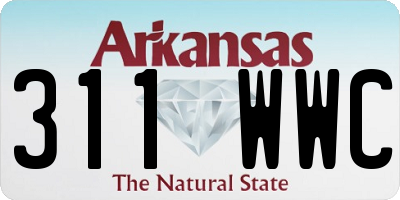 AR license plate 311WWC