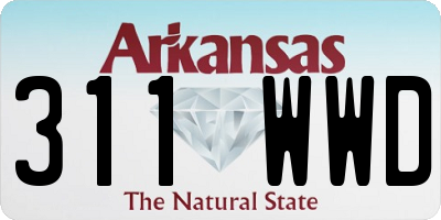 AR license plate 311WWD