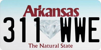 AR license plate 311WWE