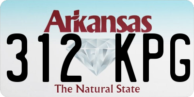 AR license plate 312KPG