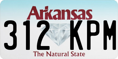 AR license plate 312KPM