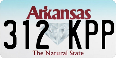 AR license plate 312KPP