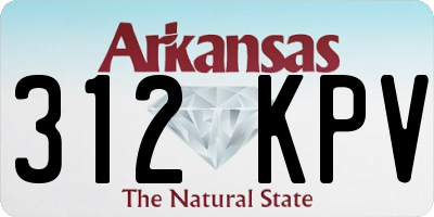 AR license plate 312KPV