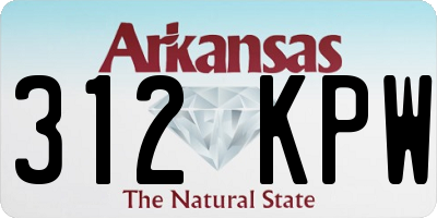 AR license plate 312KPW