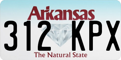 AR license plate 312KPX