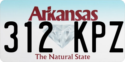 AR license plate 312KPZ