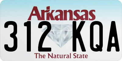 AR license plate 312KQA