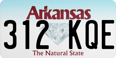 AR license plate 312KQE