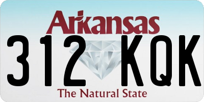 AR license plate 312KQK