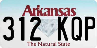 AR license plate 312KQP