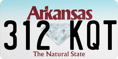 AR license plate 312KQT