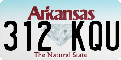 AR license plate 312KQU