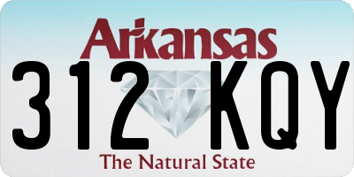 AR license plate 312KQY