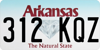 AR license plate 312KQZ