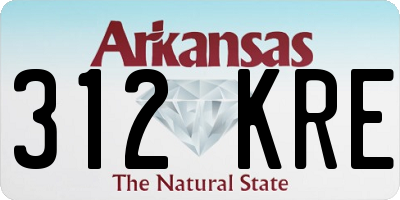 AR license plate 312KRE