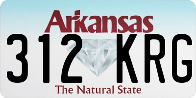 AR license plate 312KRG