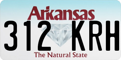 AR license plate 312KRH