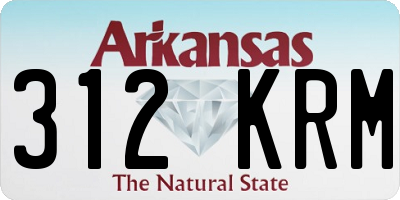 AR license plate 312KRM