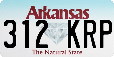 AR license plate 312KRP