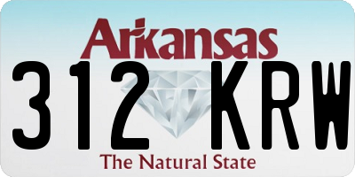 AR license plate 312KRW