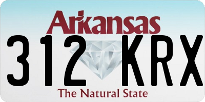 AR license plate 312KRX