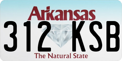 AR license plate 312KSB