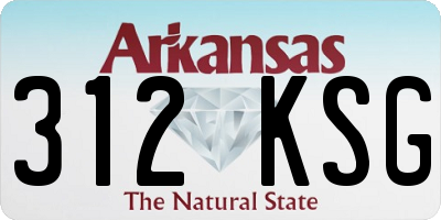 AR license plate 312KSG