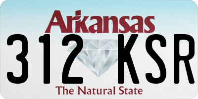 AR license plate 312KSR