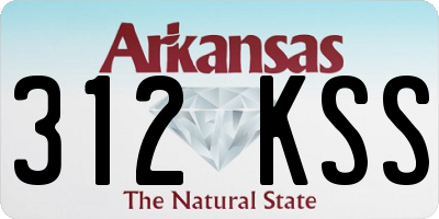 AR license plate 312KSS