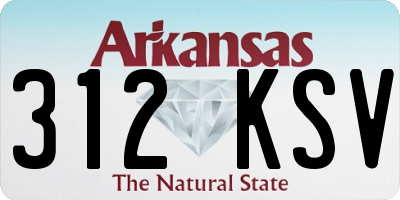 AR license plate 312KSV
