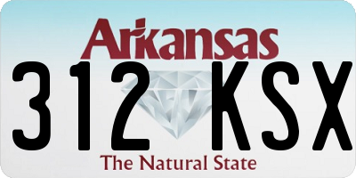AR license plate 312KSX