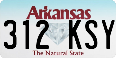 AR license plate 312KSY