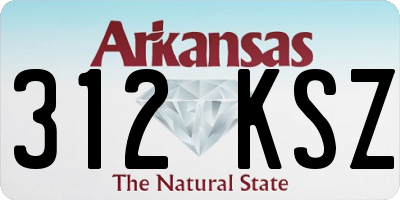 AR license plate 312KSZ