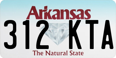 AR license plate 312KTA